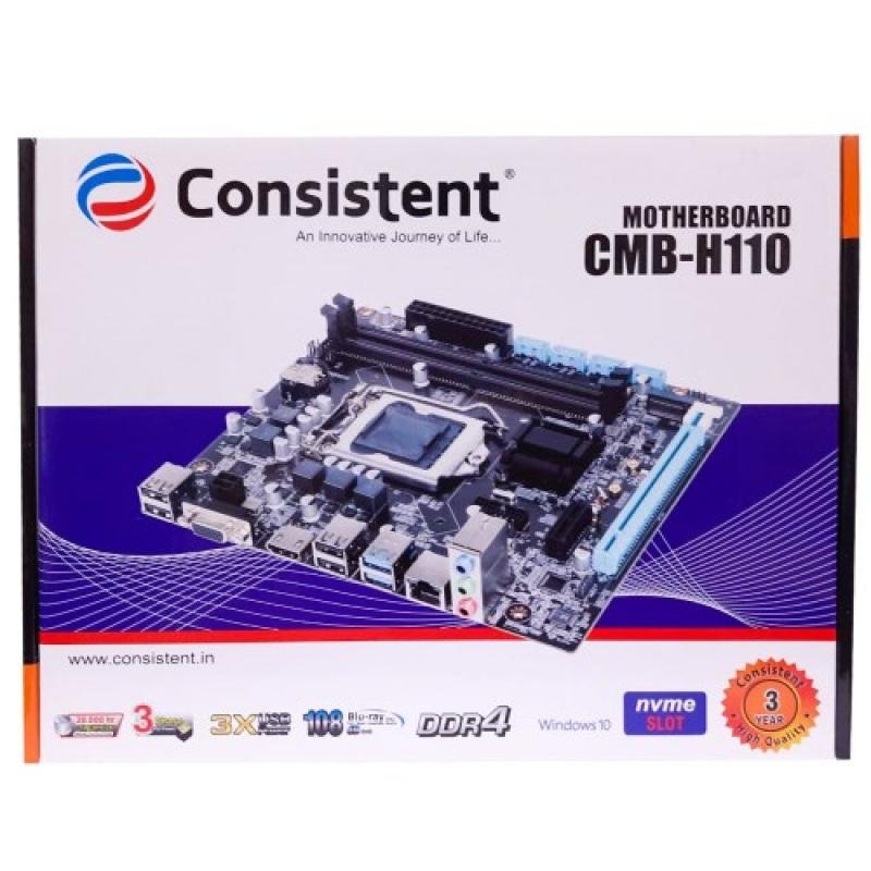 Consistent H110 Motherboard | DDR4 & NVMe Support | 6th/7th Gen