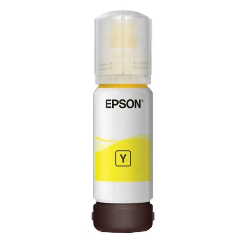 Genuine Epson 008 Yellow Pigment Ink Bottle (C13T06V498) - 70ml for EcoTank Business Printers
