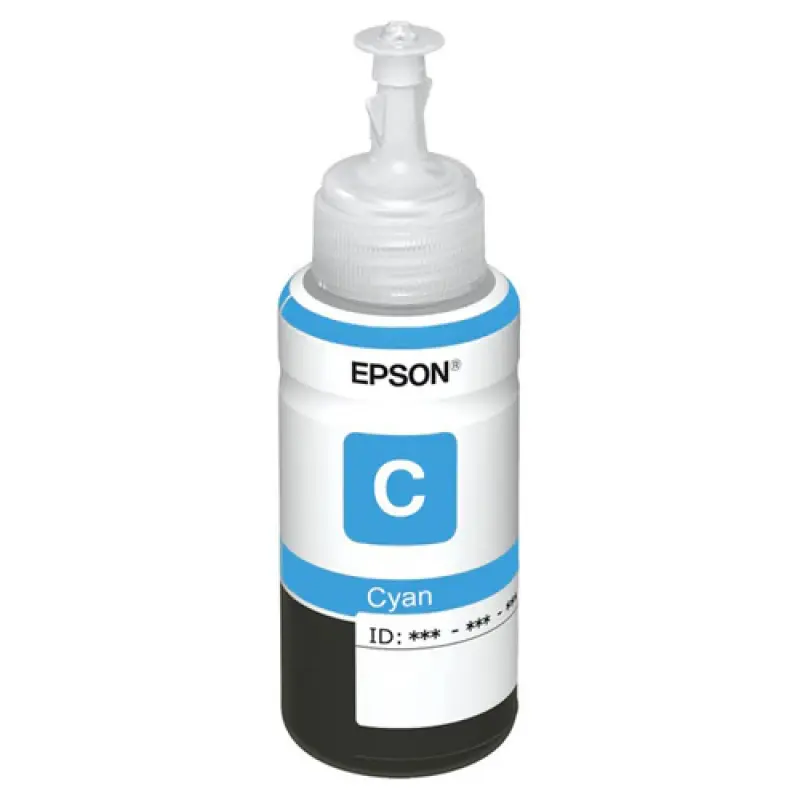 Genuine Epson 664 Cyan Ink Bottle (T6642) - 70ml for L-Series Printers