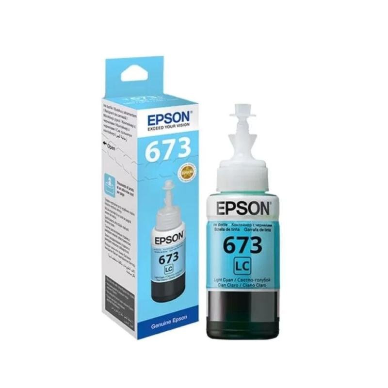 Genuine Epson 673 Light Cyan Ink Bottle (70ml) - T6735 | Best Price at TN29.IN