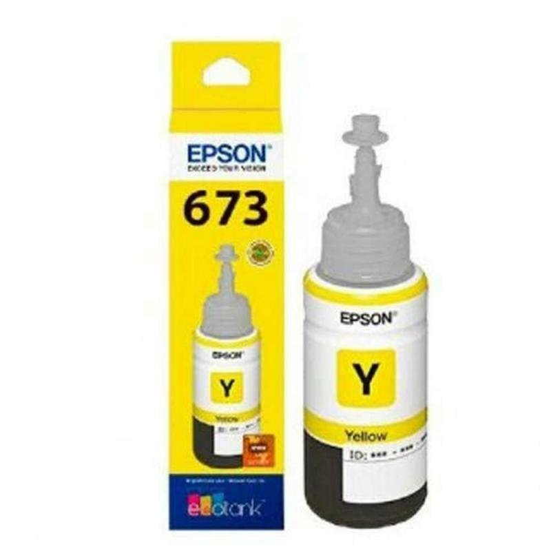 Epson 673 Yellow Ink Bottle (T6734) - Original 70ml for L800, L805, L850, L1800