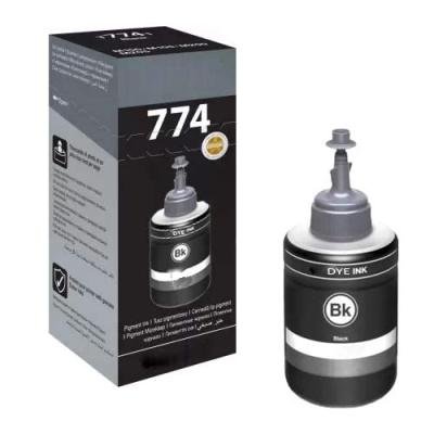 Genuine Epson 774 Black Ink Bottle (T7741) - 140ml Pigment Ink for M-Series & L-Series