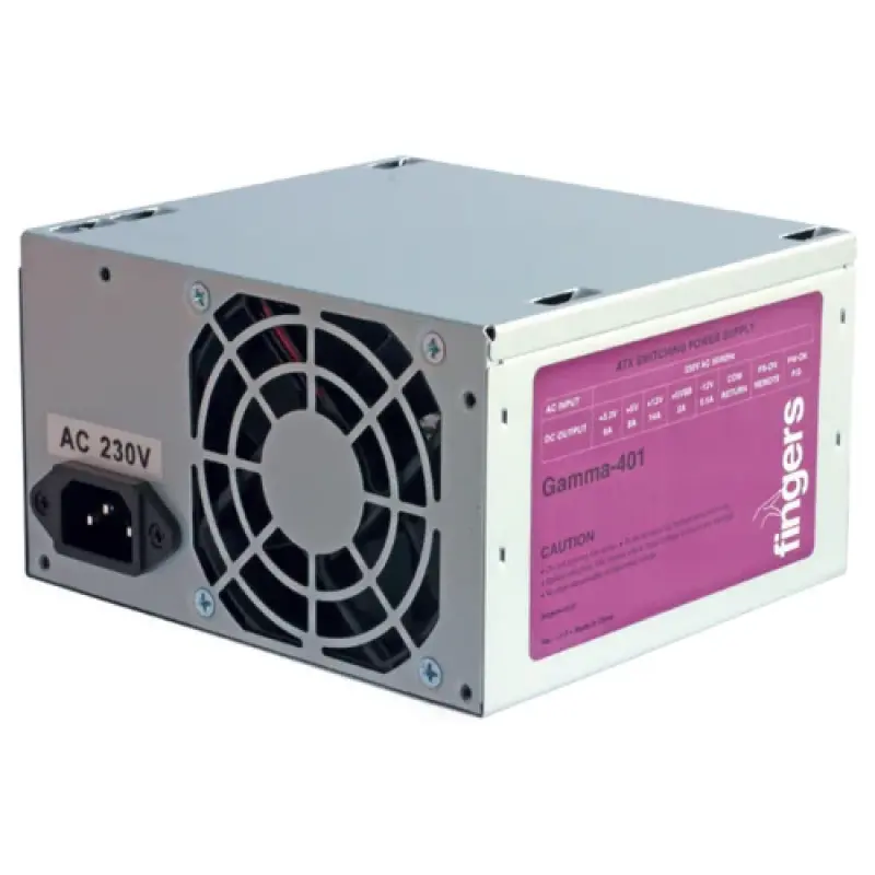 Fingers Gamma-401 SMPS | 400W Power Supply with 8cm Silent Fan