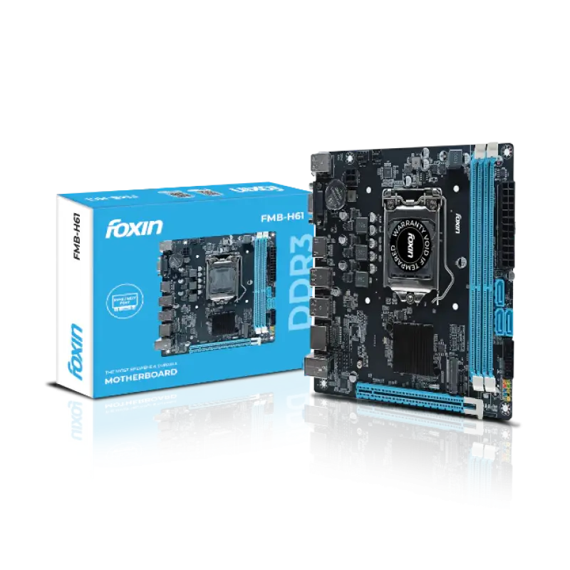Foxin H61 Motherboard | LGA 1155 Socket | NVME Support & DDR3 16GB