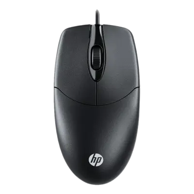 HP M050 Wired USB Optical Mouse | 3 Buttons | 1000 DPI | Ergonomic Design | Plug & Play | Black