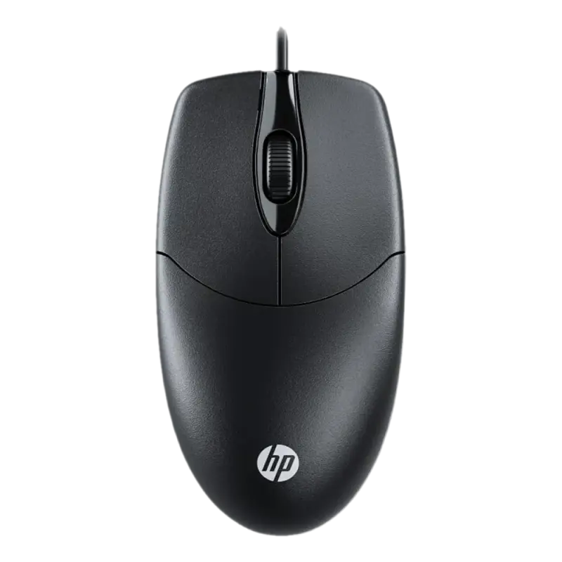 HP M050 Wired USB Optical Mouse | 3 Buttons | 1000 DPI | Ergonomic Design | Plug & Play | Black