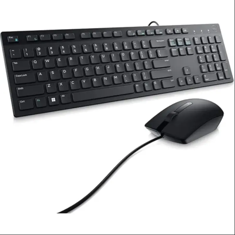 Dell USB Wired Keyboard and Mouse Set (Black) KB216+MS116