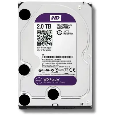 WD Purple 2TB Surveillance HDD - Certified Refurbished - 100% Health Tested 24/7 Drive